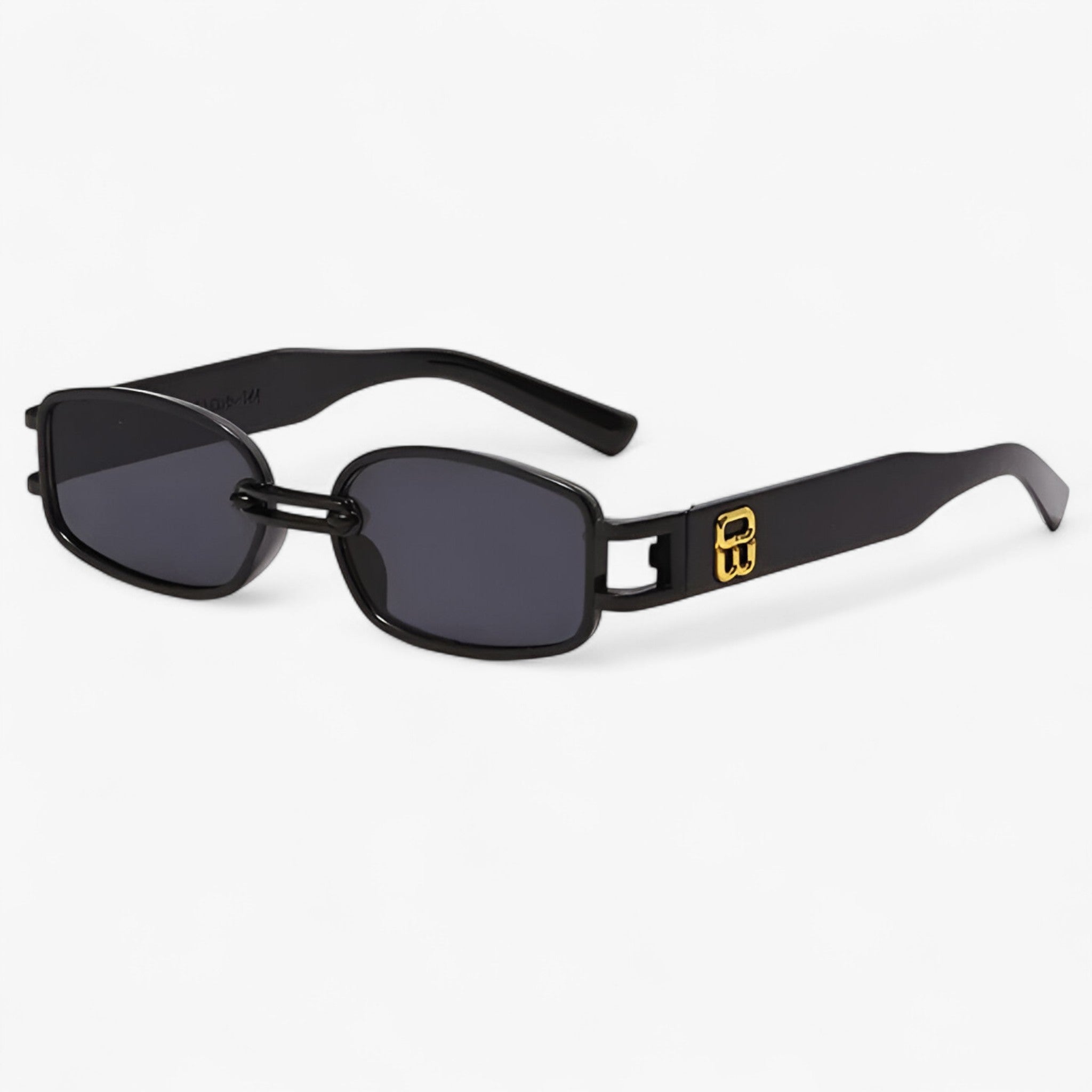 Occhiali da sole rettangolari piccoli in stile punk vintage Uomo - Telaio grigio nero - Fashion Sunglasses men sunglasses polarized mens sunglasses occhiali occhiali sole piccoli Polarized man sunglasses punk rettangolari sole stile sunglasses sunglasses polarized men - Concept Palermo