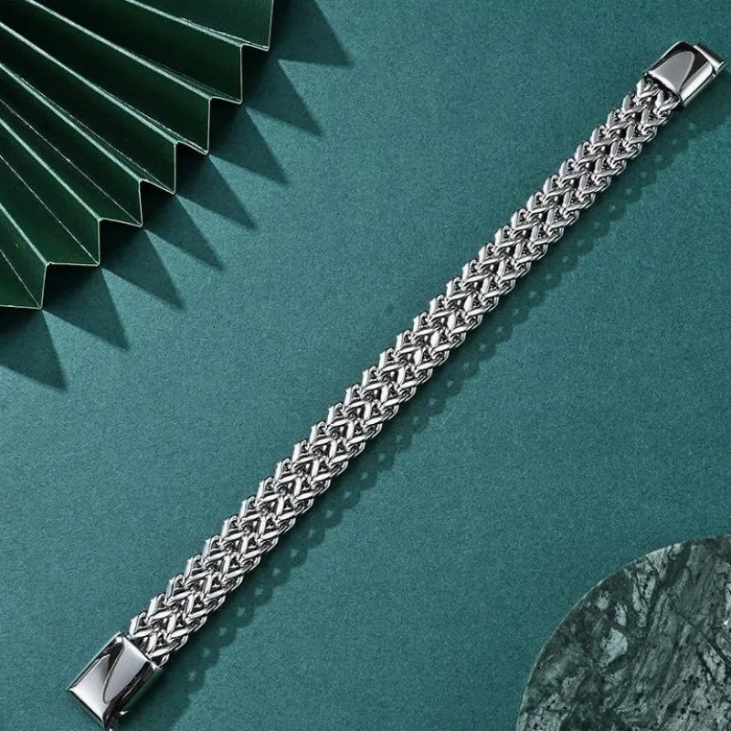 Bracciale in acciaio inossidabile – chiusura invisibile e vestibilità Uomo - - acciaio bracciale bracciale acciaio BRACELET chiusura inossidabile invisibile jewelry mens accessory mens bracelet uomo - Concept Palermo