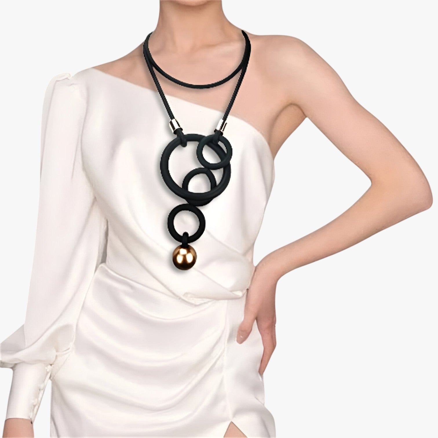 Dichiarazione: collana regolabile di lusso con grandi charm a perla Lana - - charm collana dichiarazione dichiarazione collana elegant womens necklaces Fashion Necklaces grandi jewelry lana Necklace Necklaces for Women perla - Concept Palermo