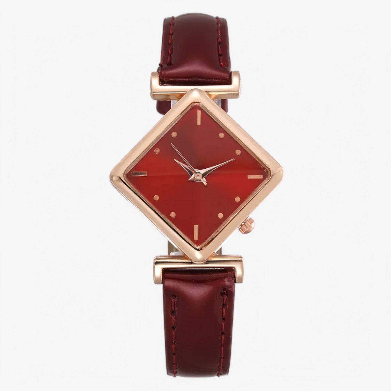 Orologio di Lusso in Pelle – Eleganza Senza Tempo & Comfort Uomo - Rosso - comfort eleganza ladies watch orologio orologio pelle pelle tempo uomo watch watch for women watches women watch - Concept Palermo