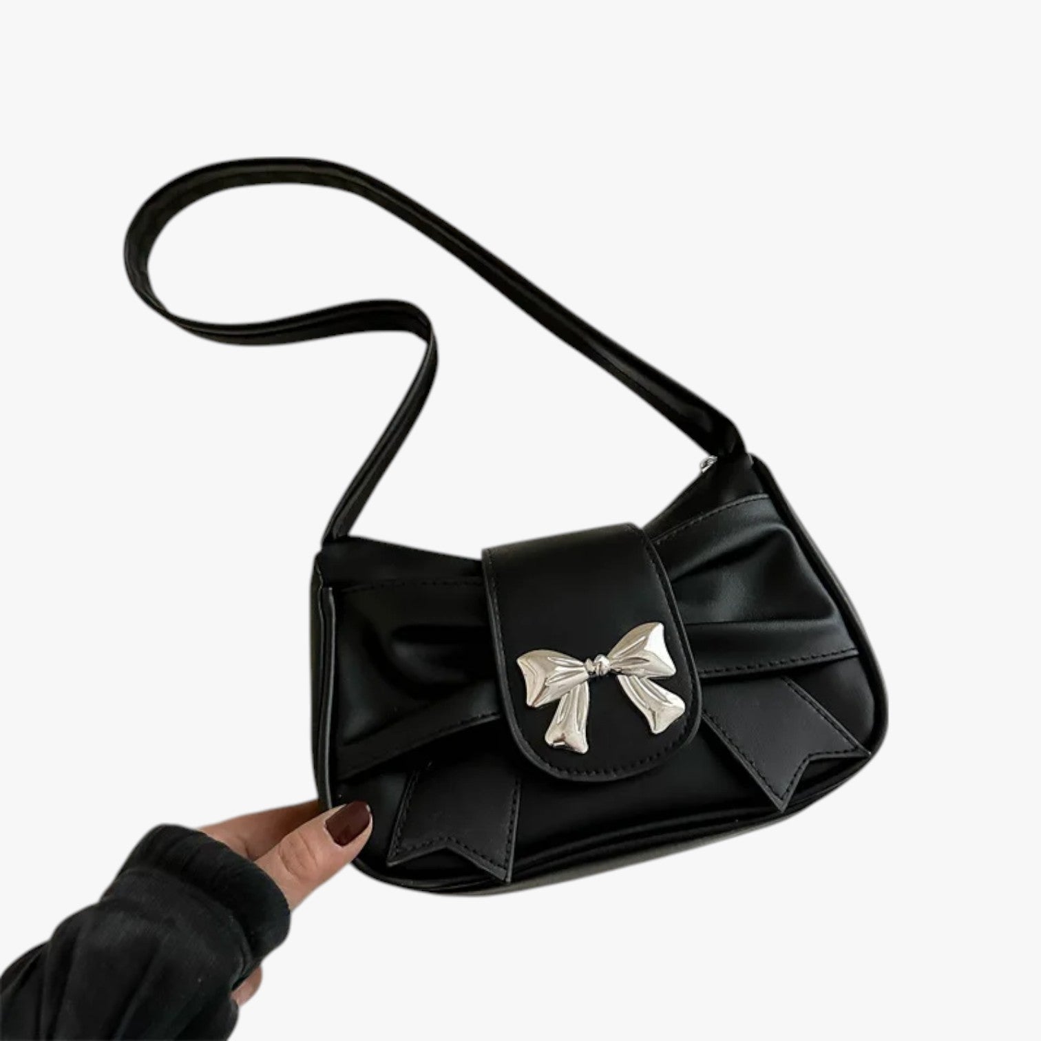 Pochette da donna – Borsa compatta ed - nero - Bags borsa compatta donna pochette pochette donna Shoulder Bags Women's shoulder bag - Concept Palermo