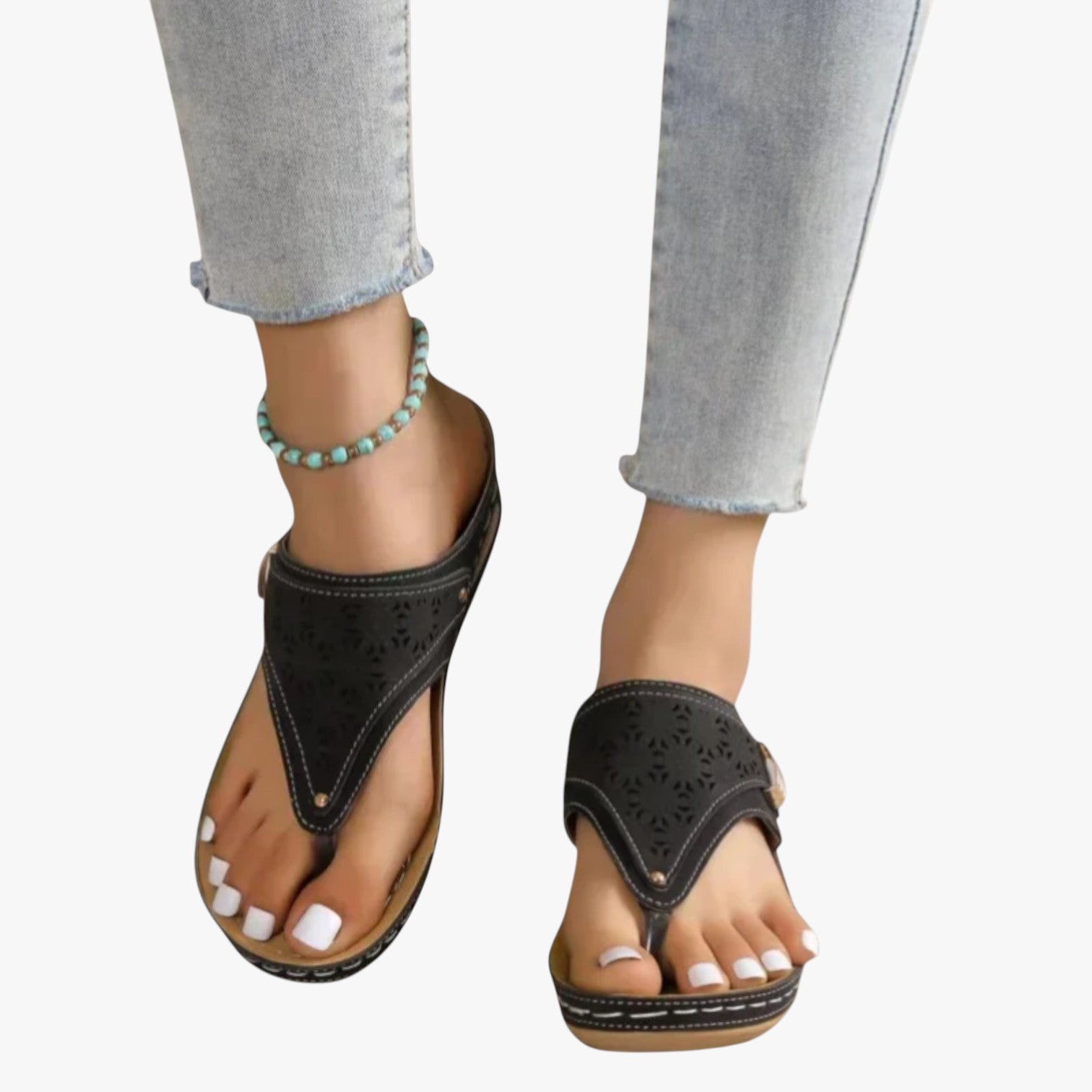 Sandali Donna Ortopedici con Zeppa Morbida Antiscivolo, Traspiranti per Comfort Estivo - - antiscivolo breathable sandals donna easy wear sandals estiva fashion sandals morbidi ortopedici sandali sandali ortopedici sandals stylish sandals - Concept Palermo