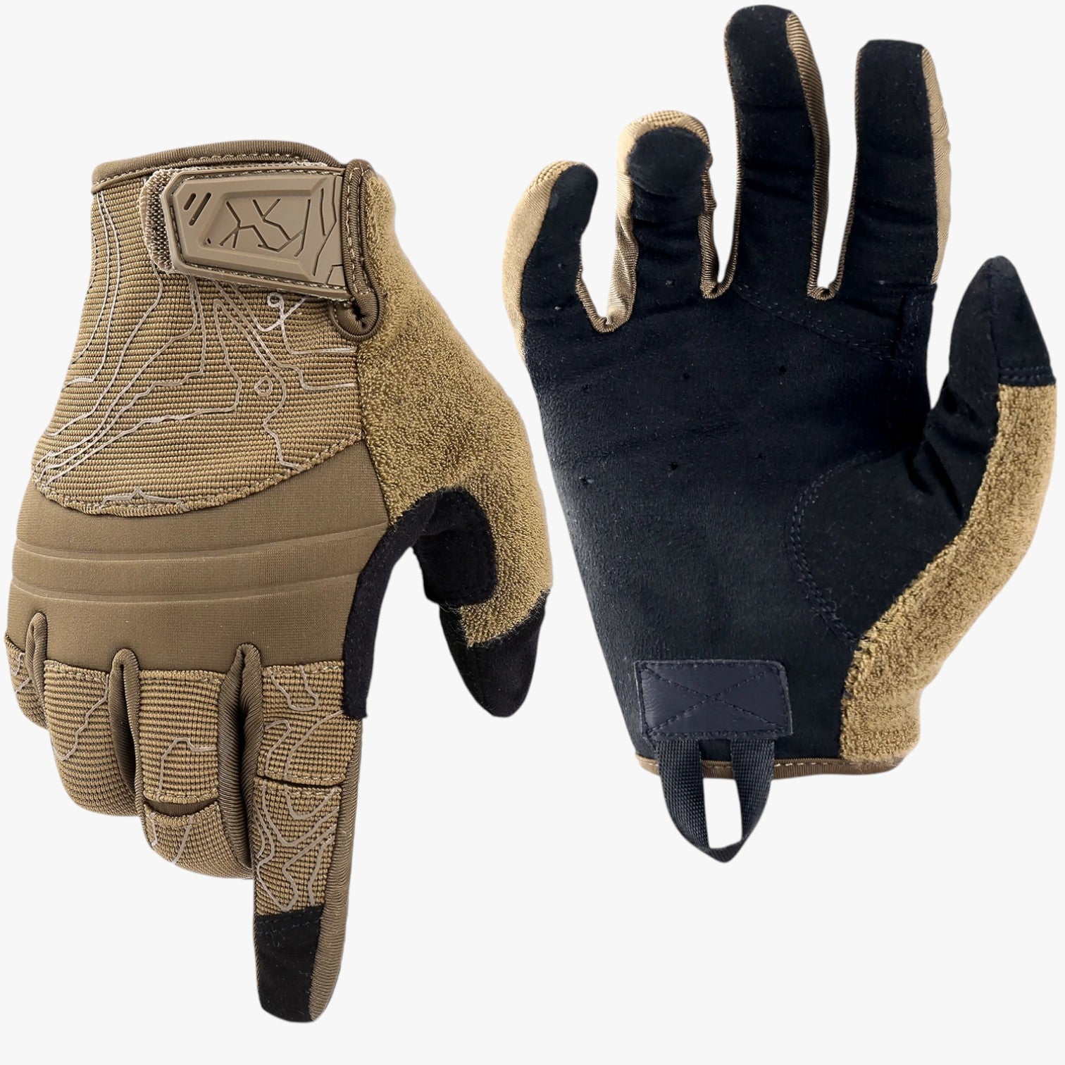 Guanti tattici touch screen traspiranti a dita complete Uomo - Full Finger Brown - complete dita gloves gloves for men guanti guanti tattici mens gloves screen tattici touch traspiranti - Concept Palermo