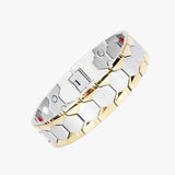 Afneembare Geometrische Herenarmband van Roestvrij Staal, Modern Ontwerp