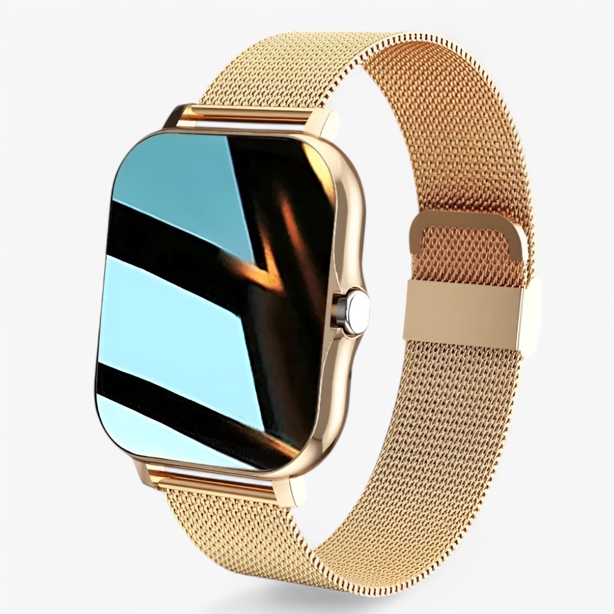 Smartwatch Uomo Nero con Cardiofrequenzimetro, Notifiche, Monitor Sonno e Contapassi - Oro - accessoires horloges intelligente smartwatch smartwatch intelligente uomo watches - Concept Palermo