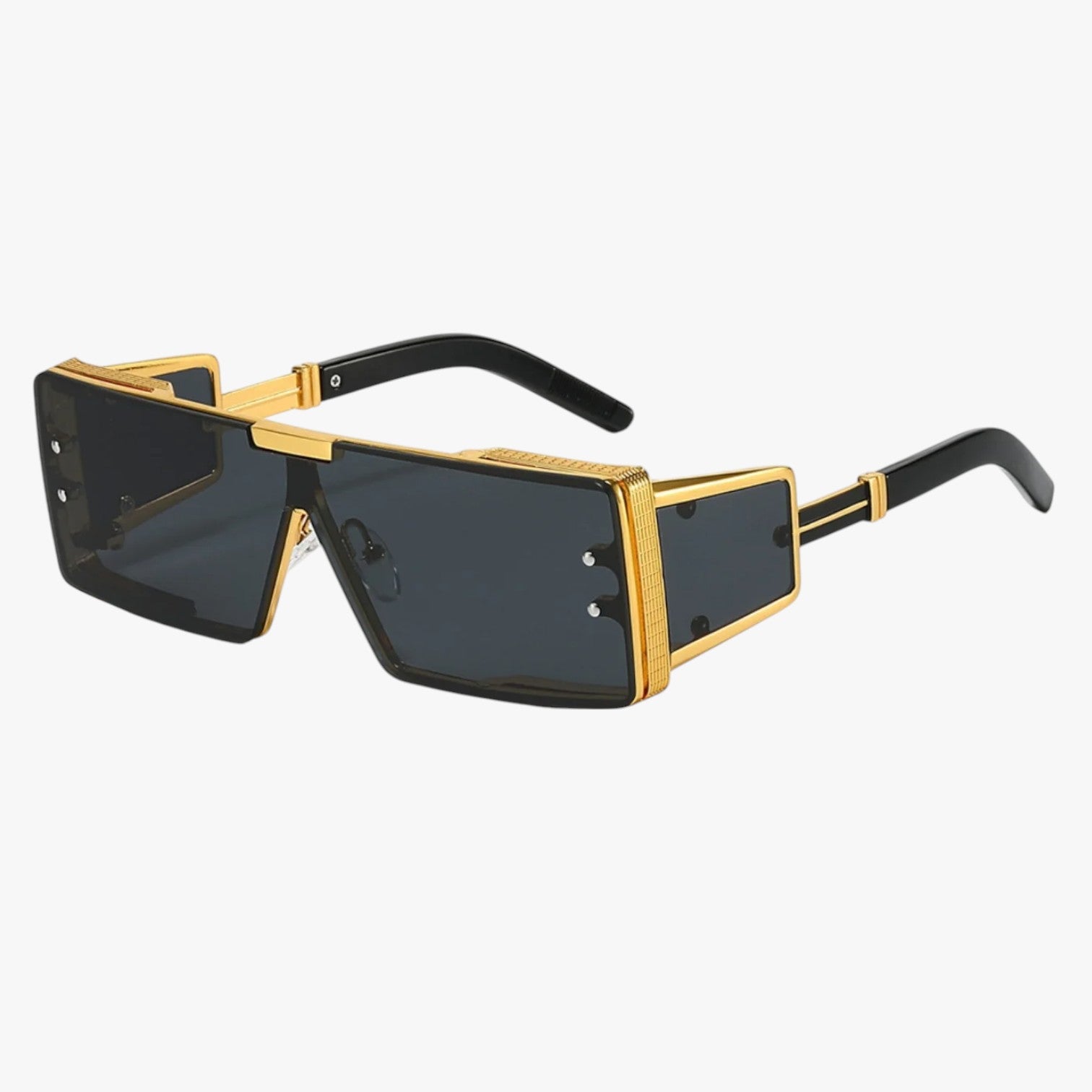 Occhiali da sole futuristici in metallo quadrato Uomo - Oro - Fashion Sunglasses futuristici mens sunglasses metallo occhiali occhiali sole quadrato sole sunglasses uomo - Concept Palermo