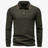 Heren polo met katoenen kraag