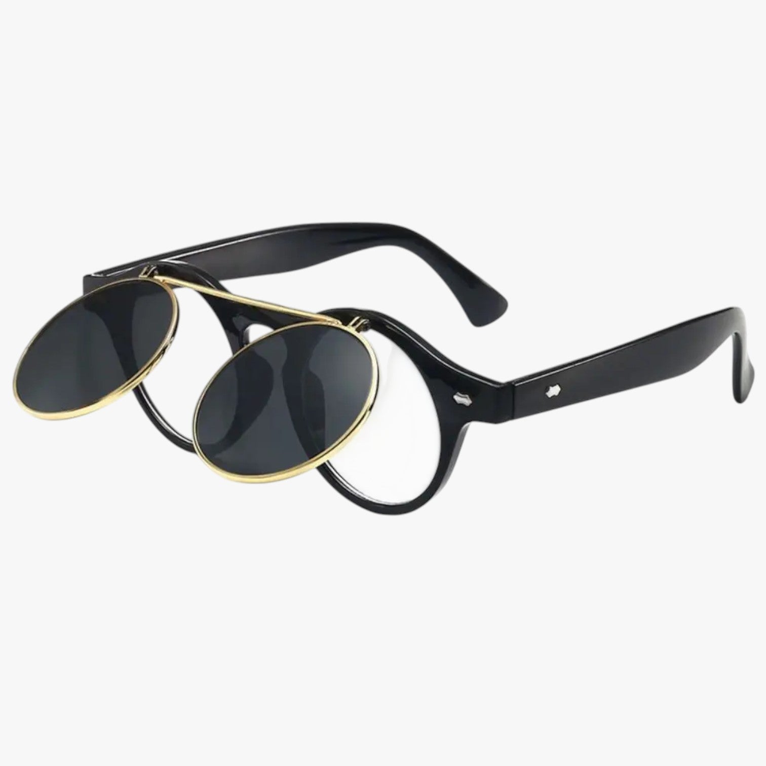 Occhiali da Sole Retrò Unisex Doppia Lente Flip & Protezione UV Punk Uomo - - doppia Fashion Sunglasses flip lente mens sunglasses occhiali occhiali sole protezione punk retr Sunglasses - Concept Palermo