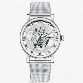 Orologio scheletrico alla moda - orologio in metallo per donne Oro - argento - alla donne ladies watch Linen metallo moda orologio orologio scheletrico scheletrico watch for women watches WOMEN women watch wrist watches for women - Concept Palermo