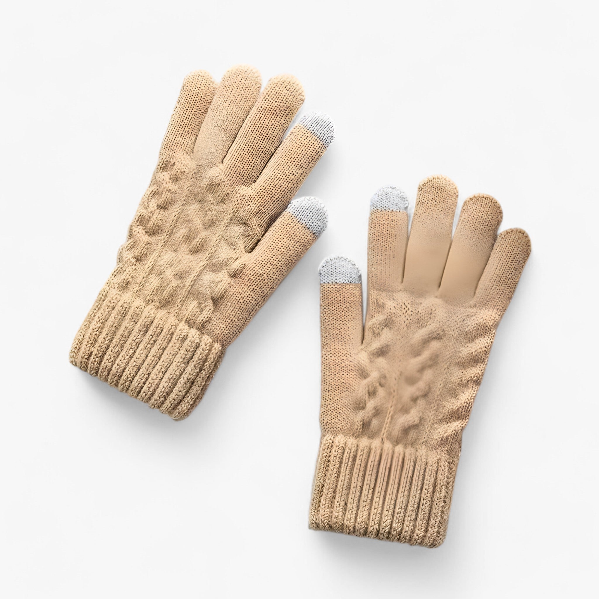 Guanti termici da donna Compatibili con touchscreen - Caldi e alla moda - Beige - alla caldi compatibili donna gloves & mittens guanti guanti termici moda - Concept Palermo