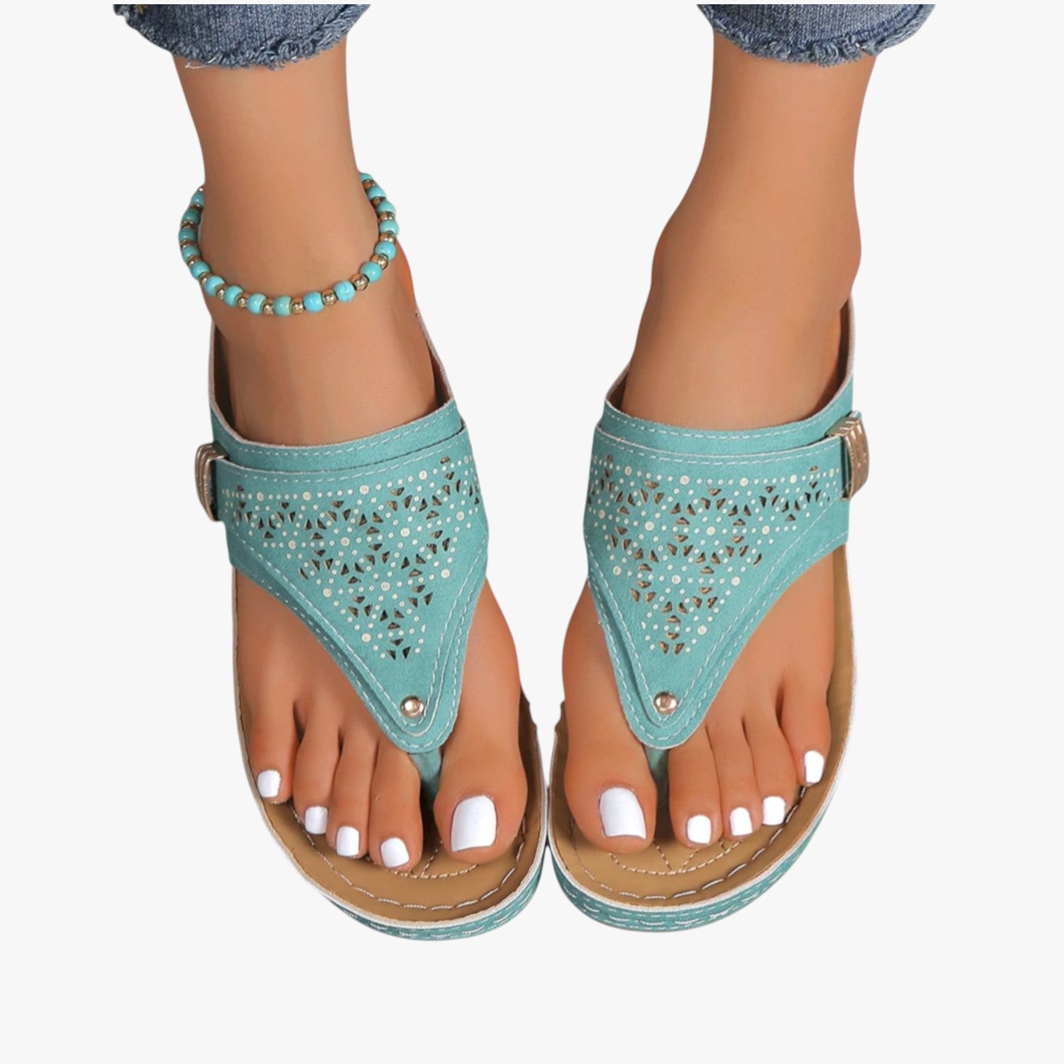 Sandali Donna Ortopedici con Zeppa Morbida Antiscivolo, Traspiranti per Comfort Estivo - - antiscivolo breathable sandals donna easy wear sandals estiva fashion sandals morbidi ortopedici sandali sandali ortopedici sandals stylish sandals - Concept Palermo