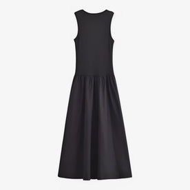 Abito Midi Donna Comodo in Cotone Morbido, Vestito Casual Elegante per Primavera Estate - Nero - abito abito midi Cotton donna dresses midi Solid Women - Concept Palermo