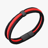 Nautische herenarmband met knoop en afneembare sluiting