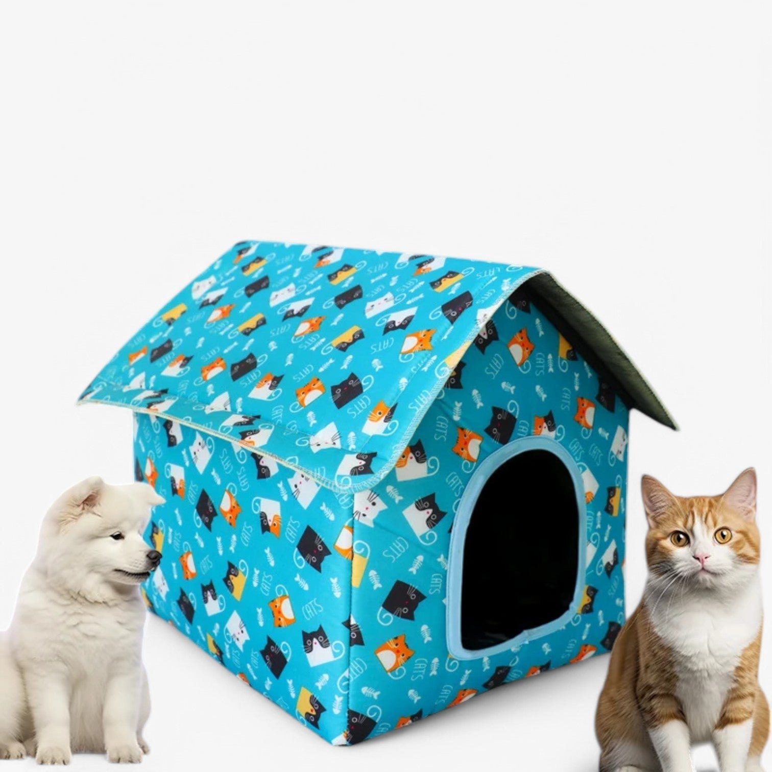 Casetta per gatti impermeabile – Calda e accogliente per esterni Uomo - - accogliente calda casetta casetta gatti dog DOG SUPPLIES esterni gatti impermeabile pets & supplies - Concept Palermo