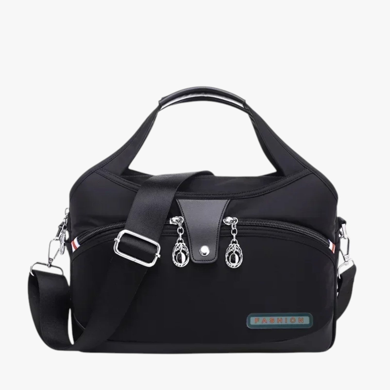 Borsa a tracolla alla moda con spazio extra Donna - Nero - alla bag Bags borsa borsa tracolla donna extra handbags moda spazio women bags Women's handbags - Concept Palermo