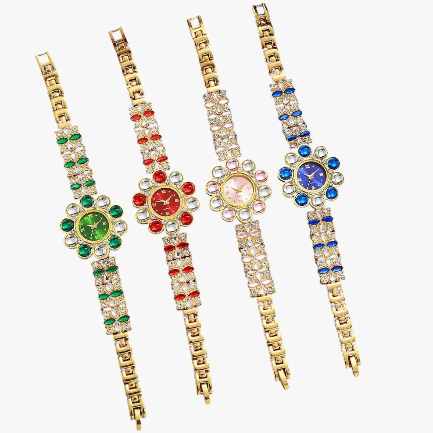 Orologio con quadrante a fiori in cristallo Donna - - cristallo donna female watch fiori ladies watch orologio orologio quadrante quadrante watch watch for women watches - Concept Palermo