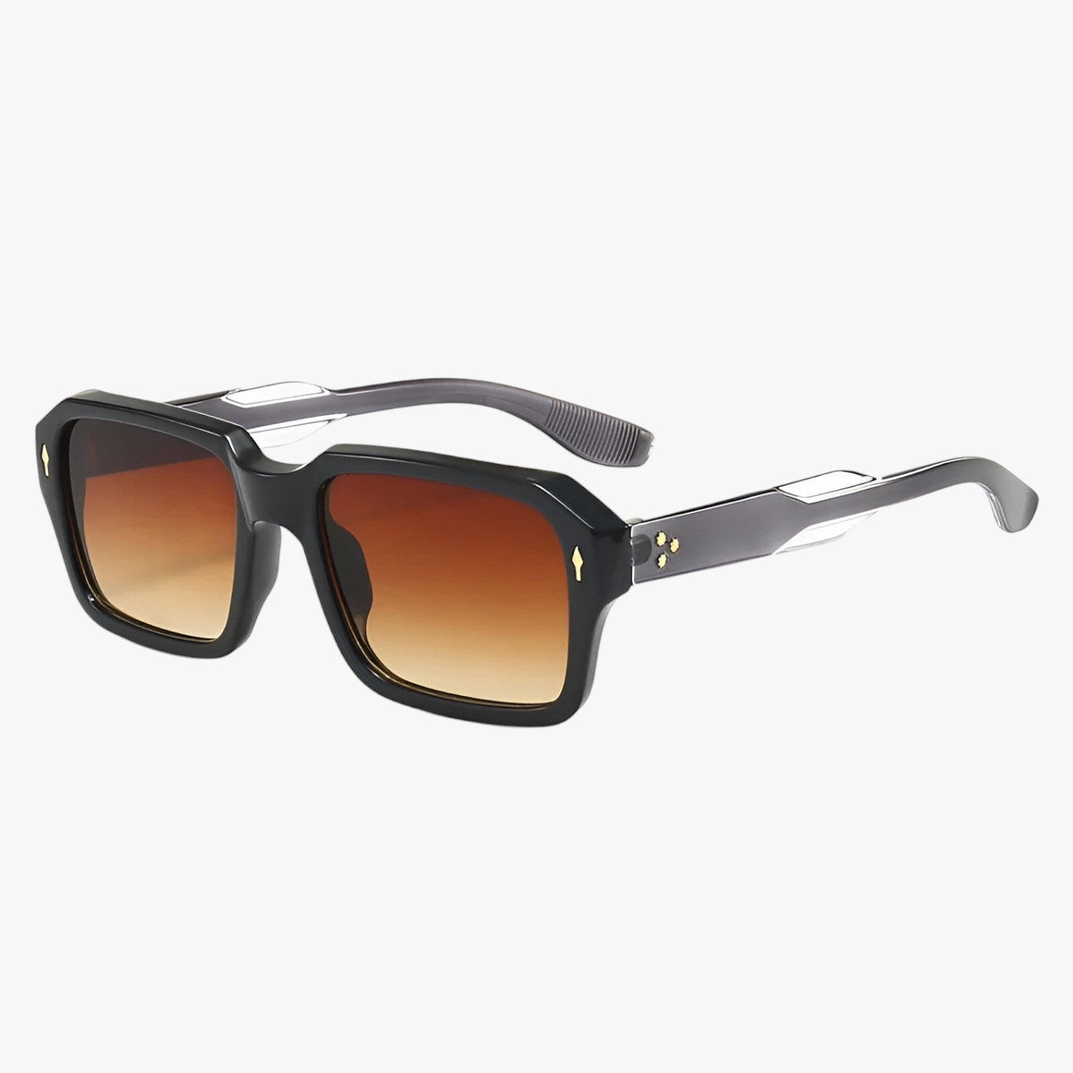 Occhiali da sole rettangolari – Protezione UV400 e design Uomo - Nero Grigio Come mostrato in figura - design mens sunglasses occhiali occhiali sole protezione rettangolari sole sunglasses uomo - Concept Palermo