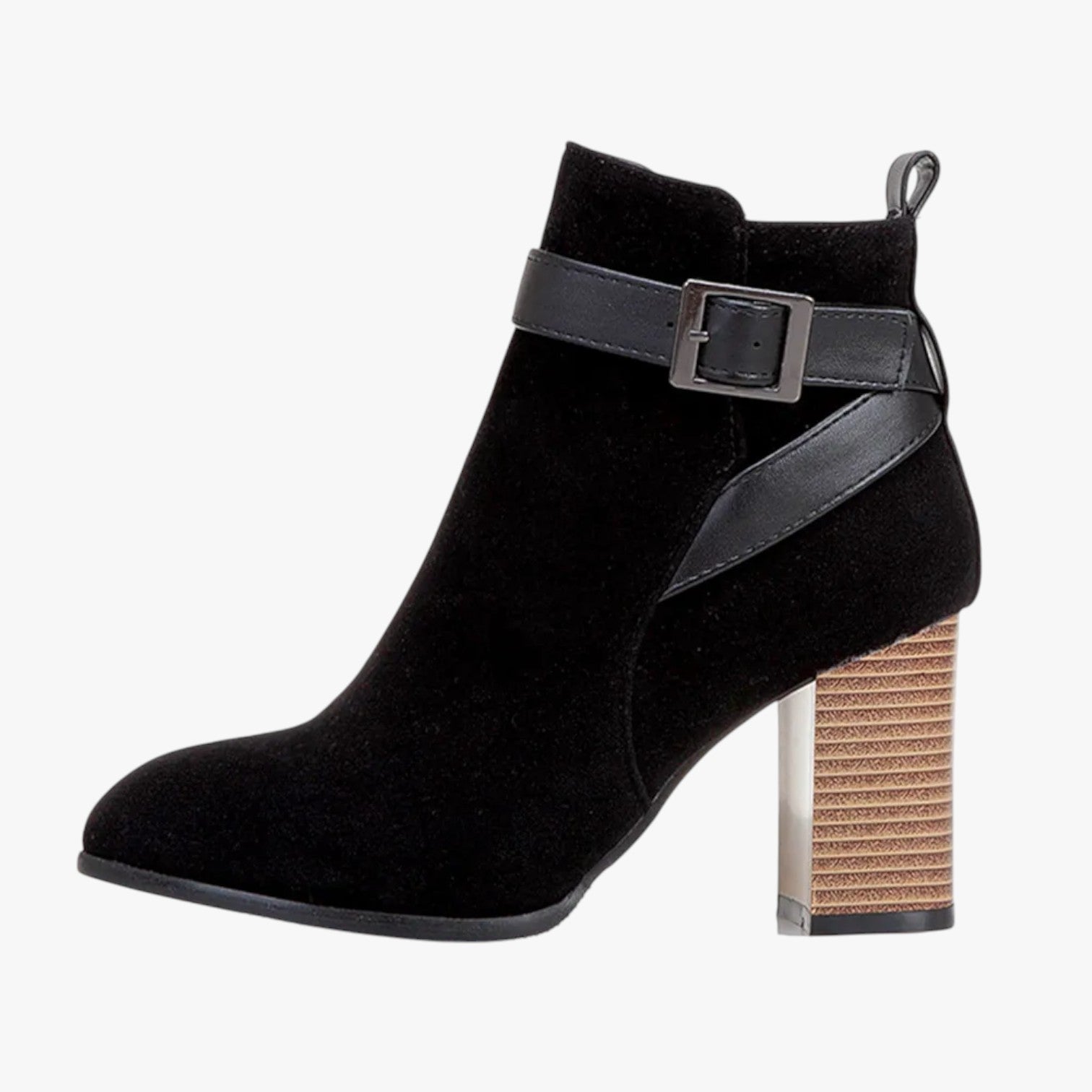 Stivali alti da donna con fibbia – Eleganza e comodità per l'autunno/inverno - Nero - alti autunno BOOTS Boots & Shoes comodità donna eleganza fibbia inverno shoes womens boots - Concept Palermo