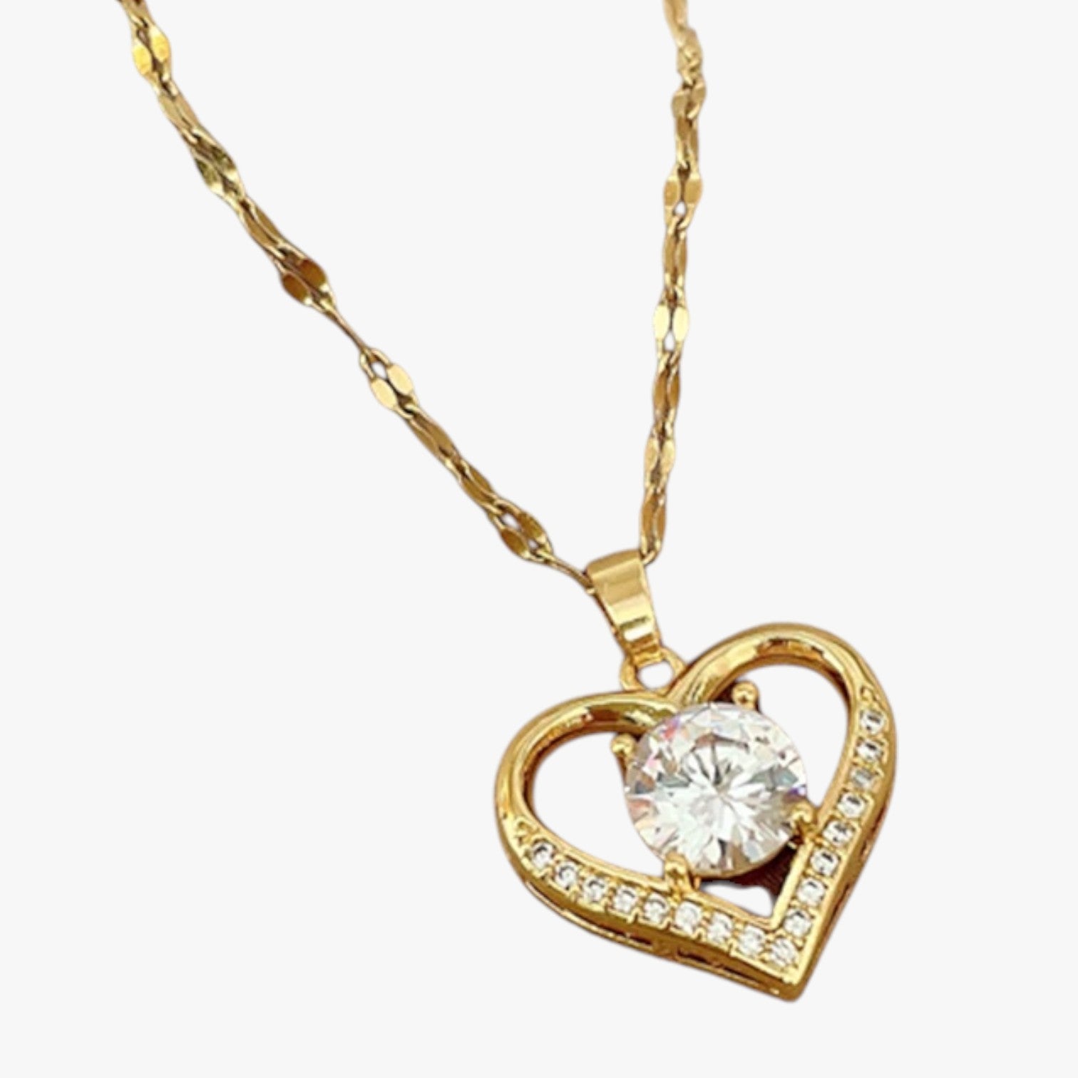 Collana con ciondolo a forma di cuore e labbra di cristallo Lana Donna - - ciondolo collana collana ciondolo cristallo cuore donna elegant womens necklaces forma jewelry necklace NECKLACES Necklaces for Women - Concept Palermo