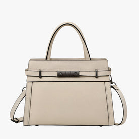 Borsa Tote Donna in Vera Pelle Nera - Grande e Spaziosa per Lavoro e Viaggio - Beige (20cm< Lunghezza Max <30cm) - Bags borsa borsa tote bovina donna handbags Linen pelle tote vera Women women bags Women's handbags - Concept Palermo