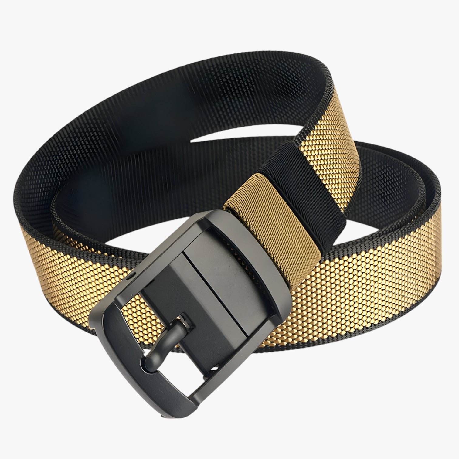 Cintura reversibile in nylon: 2 look in 1 per ogni stile Uomo - cachi-nero 120cm - Belts belts for men cintura cintura reversibile look Mens belt nylon ogni reversibile stile - Concept Palermo
