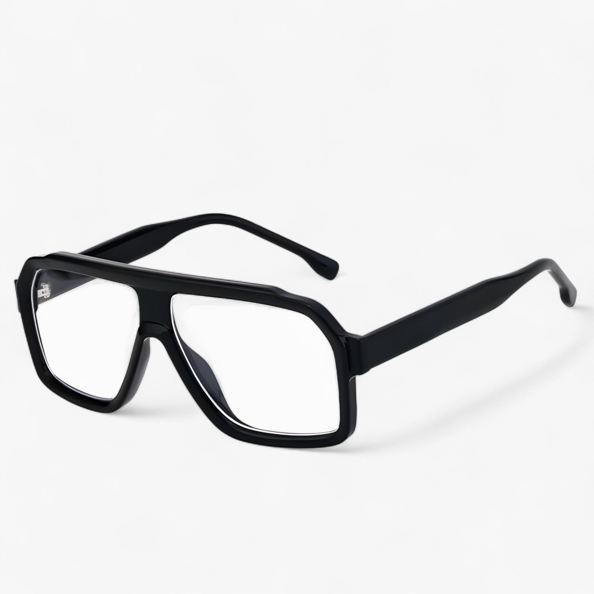Occhiali da sole oversize in metallo di lusso Uomo - BlackWhite - accessoires metallo occhiali occhiali sole oversize sole sunglasses uomo zonnebrillen - Concept Palermo