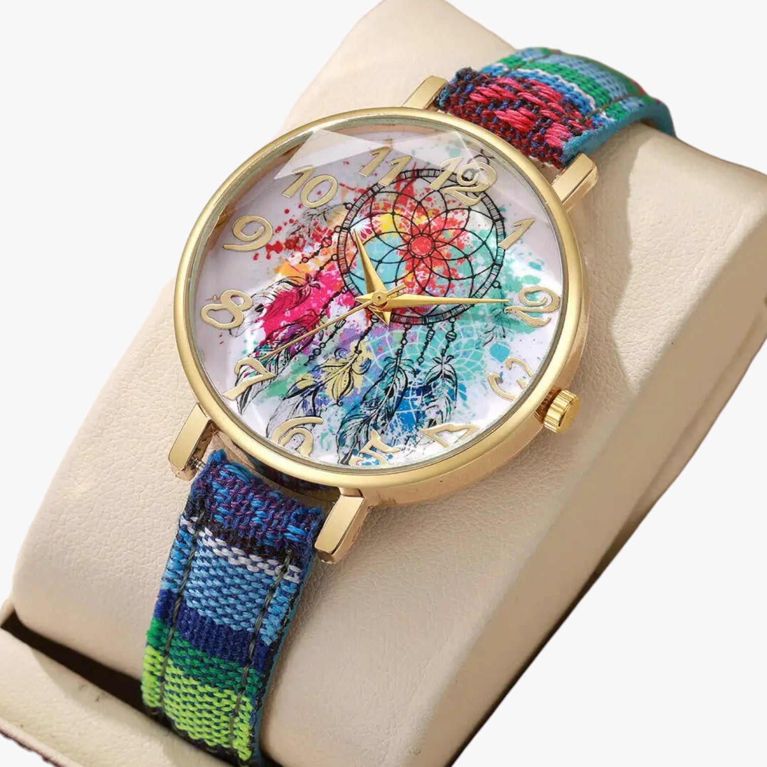 Orologio floreale vintage da donna - Blu Senza Scatola - donna female watch floreale ladies watch orologio orologio floreale vintage watch watch for women watches - Concept Palermo