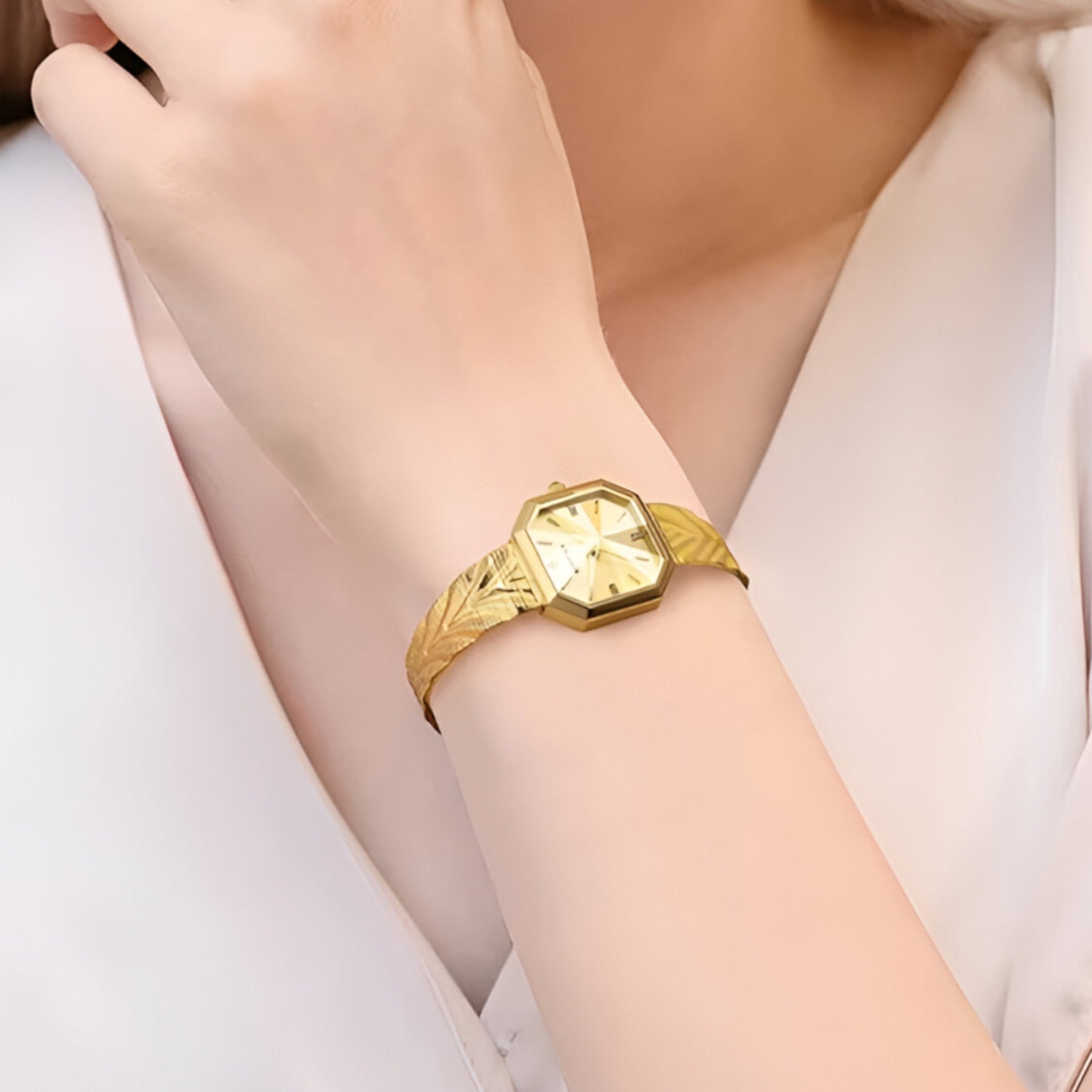 Orologio ottagonale in oro di lusso Acciaio - - acciaio female watch orologio orologio ottagonale ottagonale watch for women watches - Concept Palermo