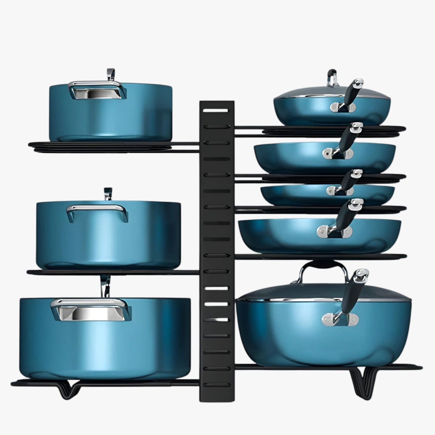 Scaffale per pentole a 8 strati – salvaspazio e regolabile - - Kitchen kitchen & dining kitchen accessory kitchen tools pentole regolabile salvaspazio scaffale scaffale pentole strati - Concept Palermo