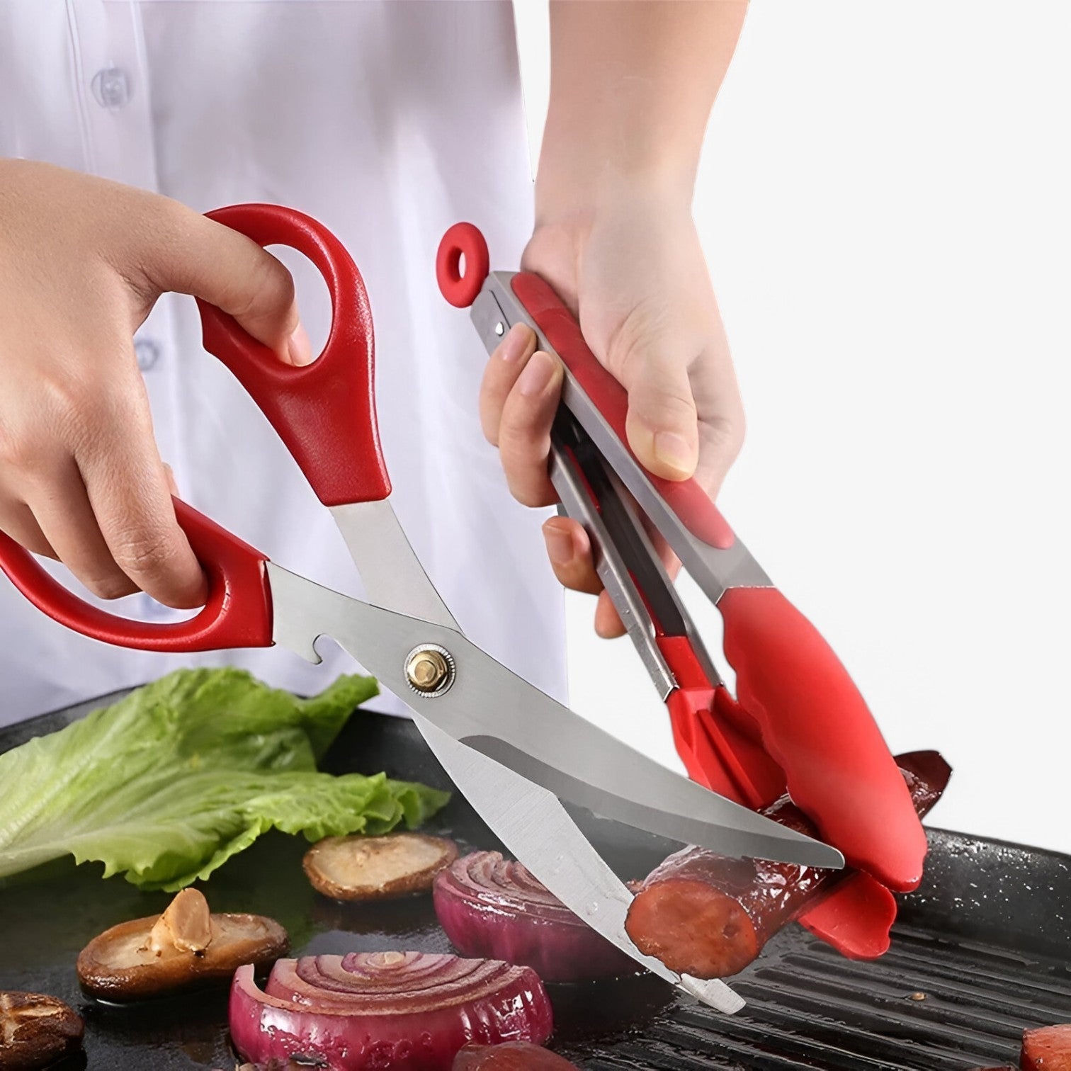 Grip & Handy - Set di pinze per barbecue RVS Acciaio Uomo - - acciaio barbecue grip grip handy handy Kitchen kitchen & dining kitchen accessory kitchen tools pinze uomo - Concept Palermo