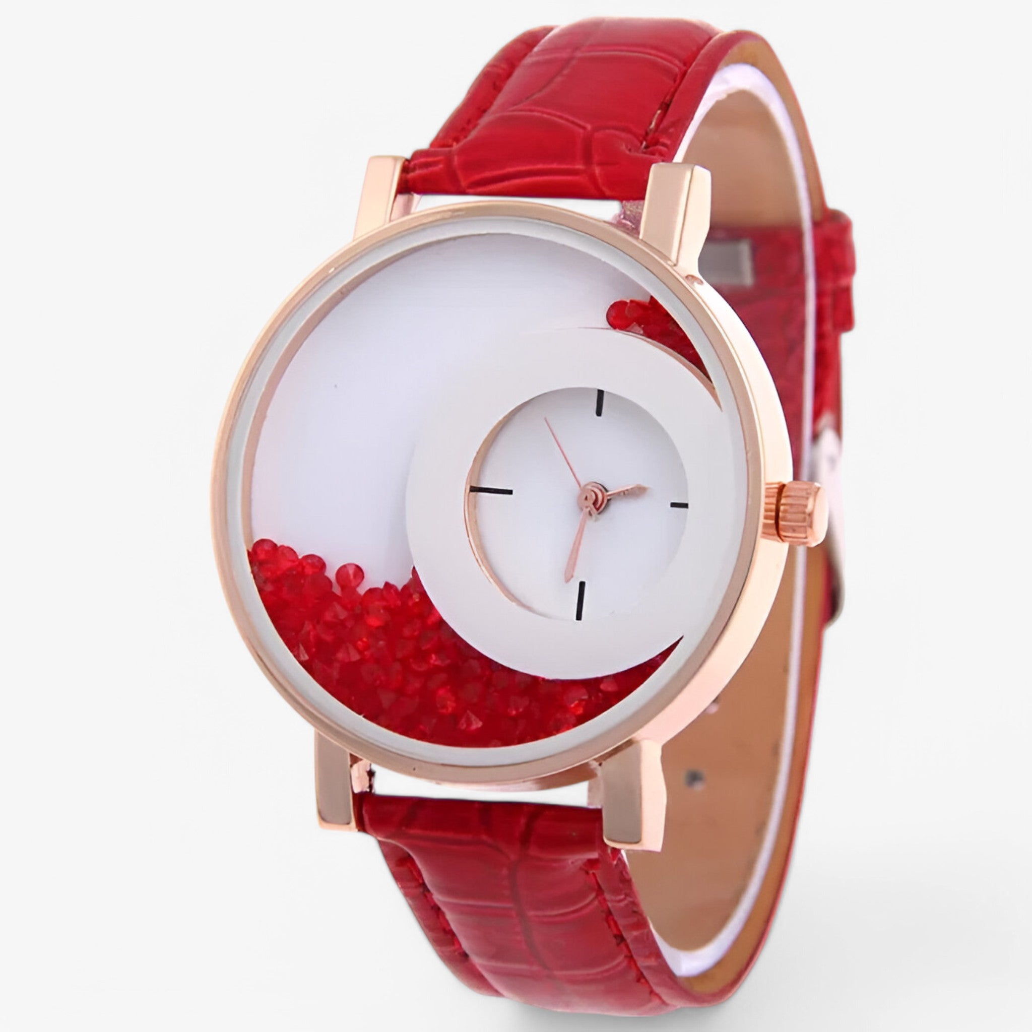Orologio da donna con quadrante brillante - Rossa - brillante donna female watch orologio orologio donna quadrante watch for women watches - Concept Palermo