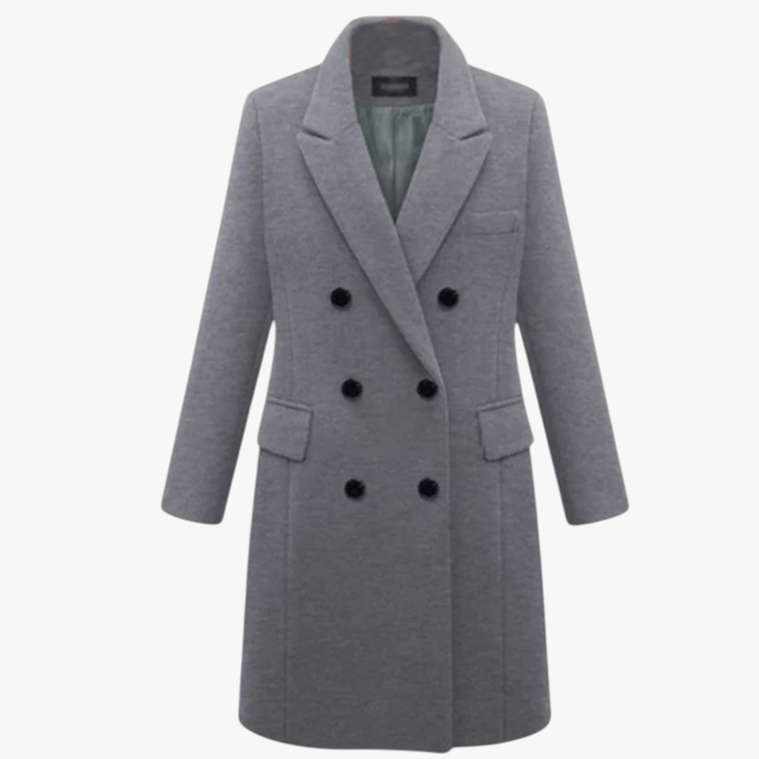 Giacca in lana da donna: calda, morbida e per l'ufficio - Grigio chiaro - calda coats coats for women donna female coat giacca giacca lana Jackets & Coats lana morbida ufficio women's coats & jackets - Concept Palermo