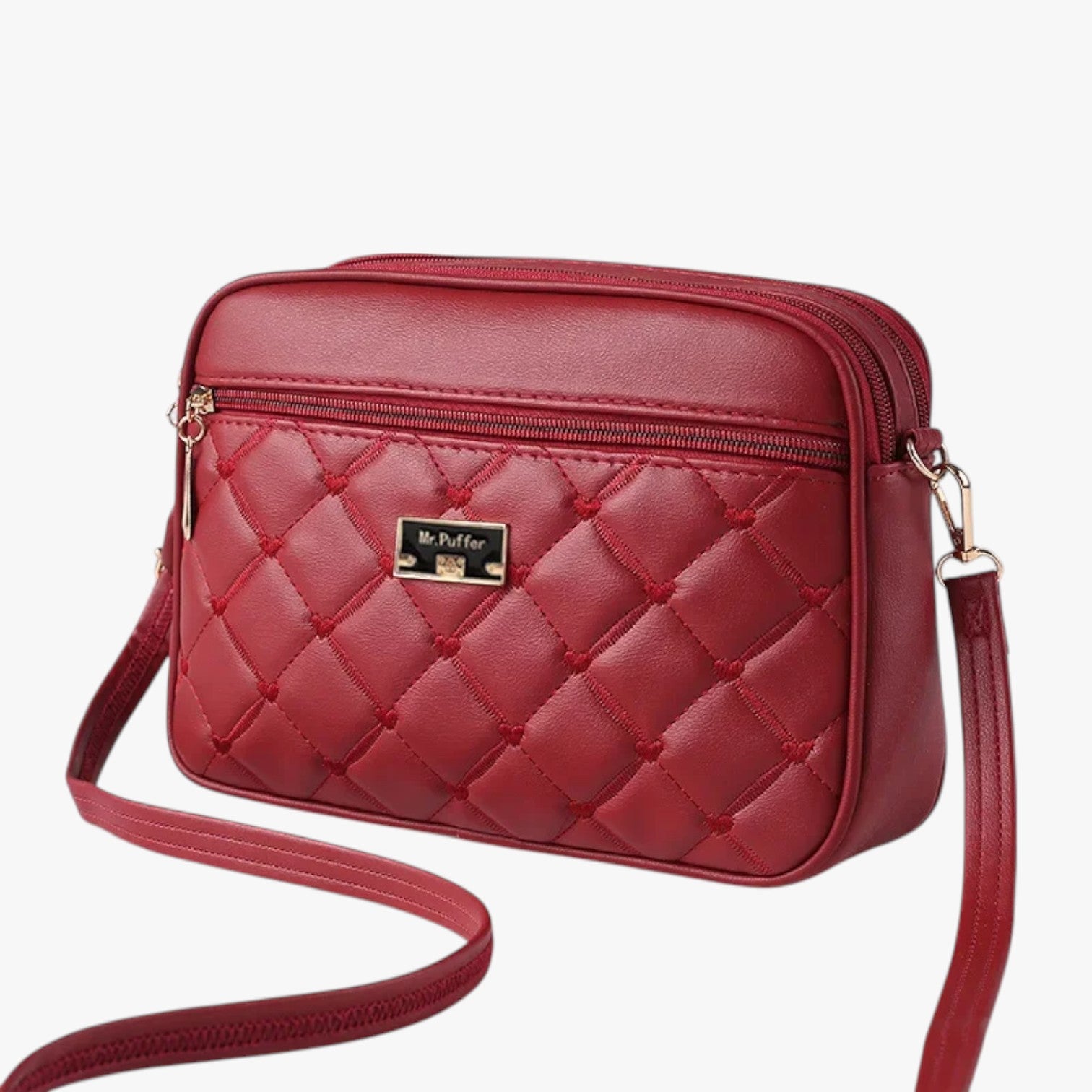 Borsa a Spalla Donna 2025 in PU Lingge, Piccola e Versatile - Rosso 26cm 8cm 18cm - bag Bags borsa borsa spalla Crossbody Bags donna lingge piccola spalla versatile women bag women bags - Concept Palermo