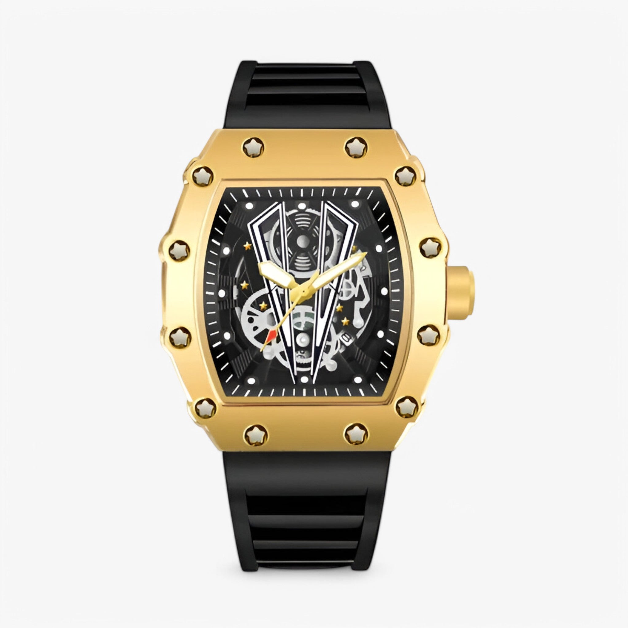 Orologio sportivo di lusso quadrato Uomo - Oro - accessoires horloges orologio orologio sportivo quadrato sport sportivo uomo watches - Concept Palermo
