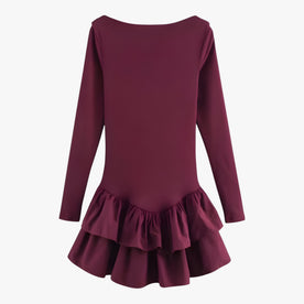 Mini abito a maniche lunghe - Tendenza e stile Donna - Borgogna - abito abito maniche donna dresses lunghe maniche Solid stile tendenza Women - Concept Palermo