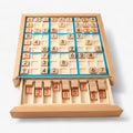 Juego de mesa de madera con cajón para hombre