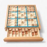 Houten bordspel met lade voor heren
