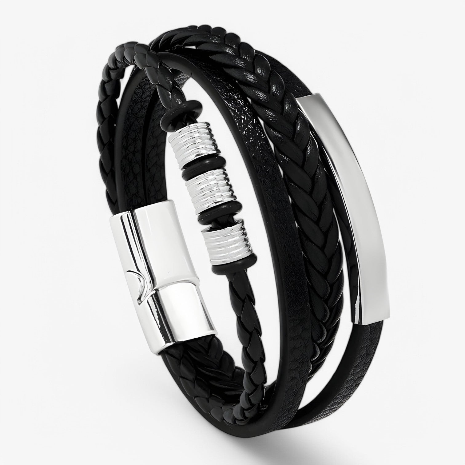 Bracciale in Pelle Robusto e Versatile Uomo - - bracciale bracciale pelle BRACELETS jewelry mens accessory mens bracelet pelle robusto uomo versatile - Concept Palermo
