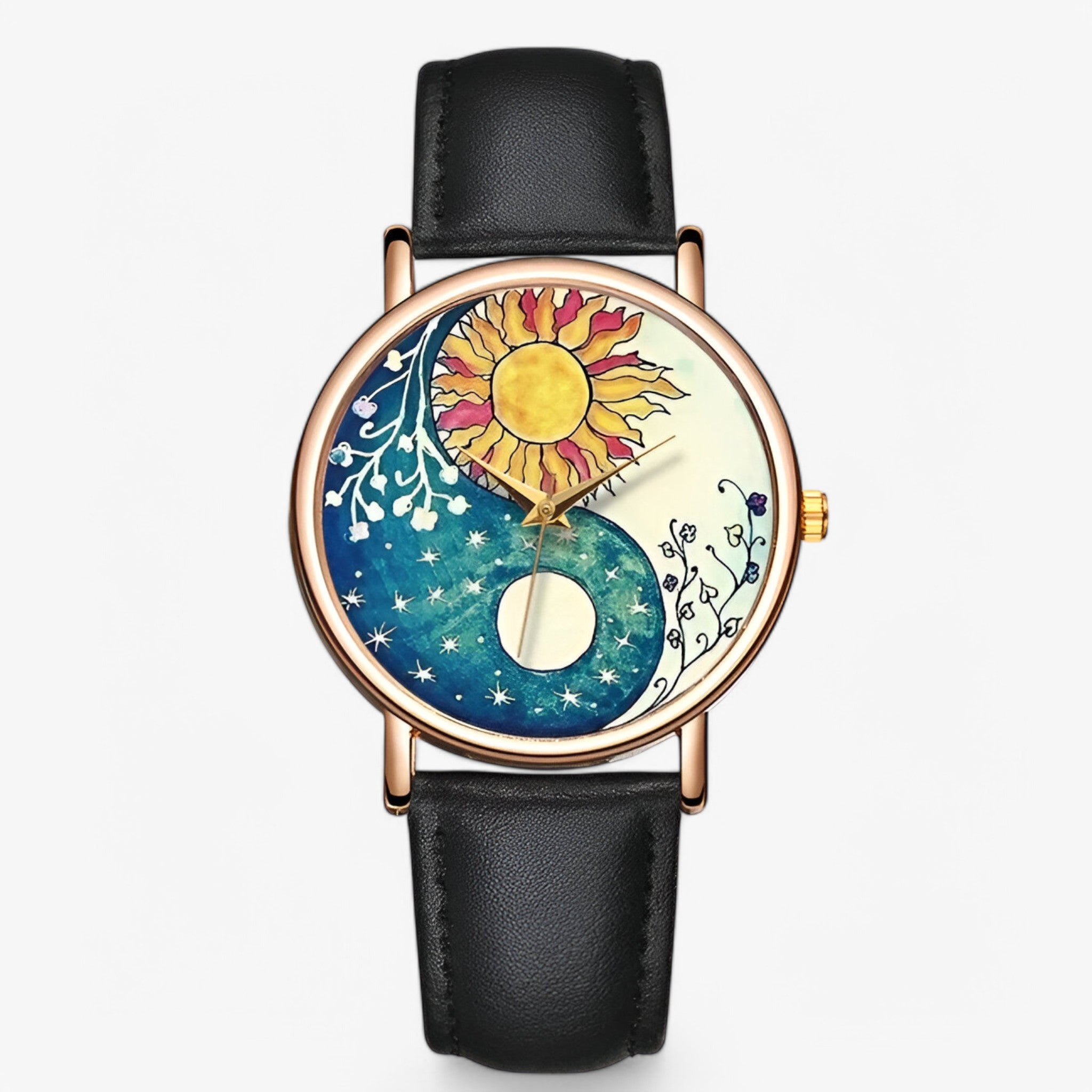 Orologio alla moda in vera pelle con design originale e resistente all’acqua - Nera - acqua alla design female watch moda originale orologio orologio alla pelle watch for women - Concept Palermo