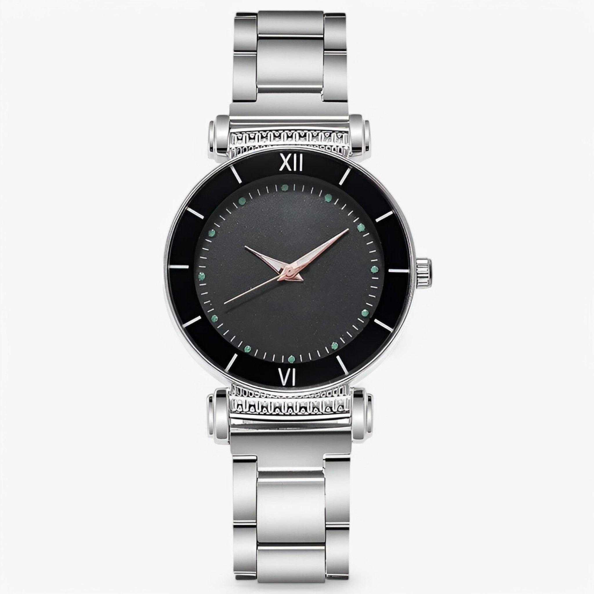 Orologio in acciaio dorato - Nera - acciaio female watch orologio orologio acciaio watch for women watches - Concept Palermo