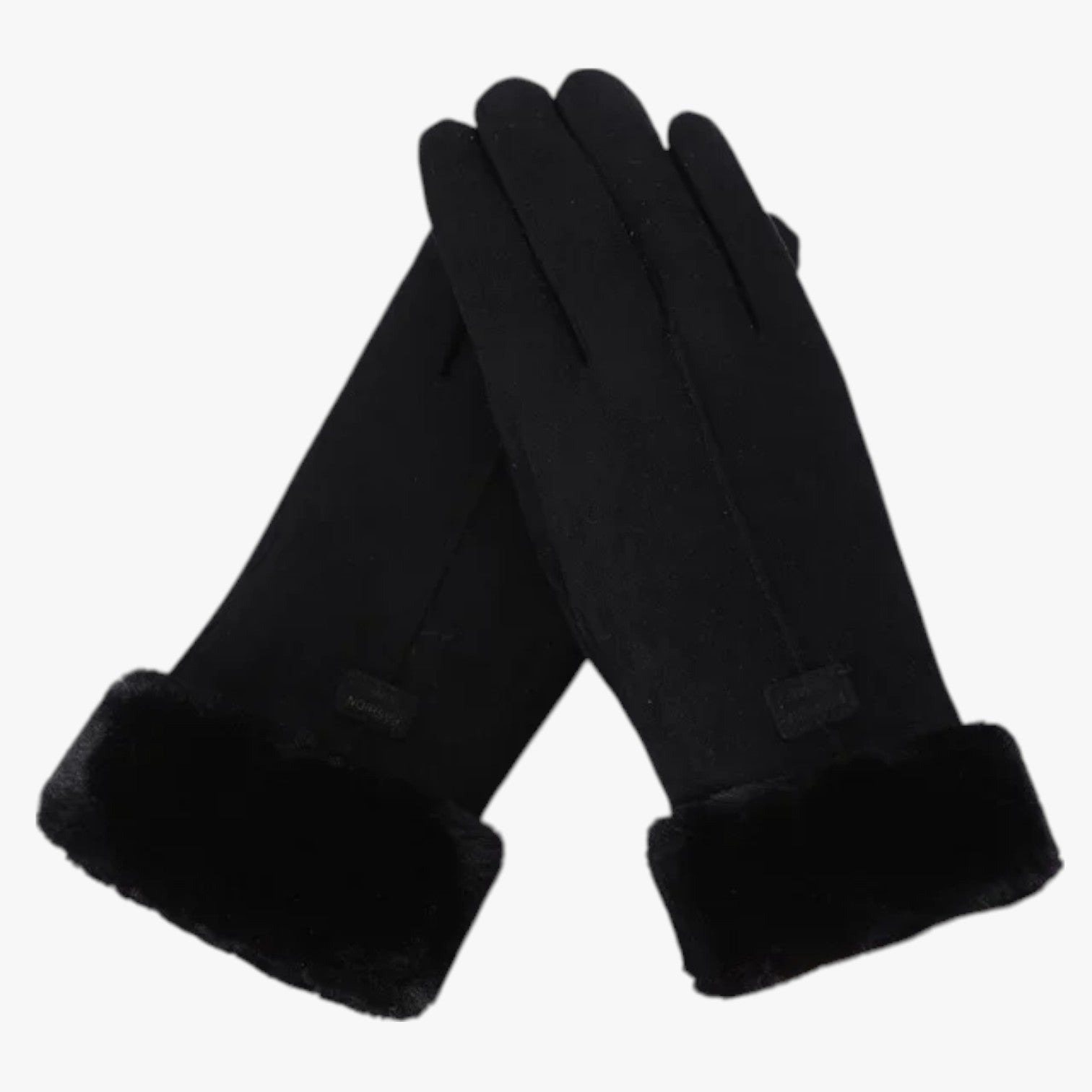 Guanti Invernali Donna Caldi in Peluche Touchscreen Antivento - Nero Una Taglia - antivento caldi donna esther | guanti invernali donna caldi in peluche touchscreen antivento - €25 gloves guanti guanti invernali invernali peluche winter gloves - Concept Palermo