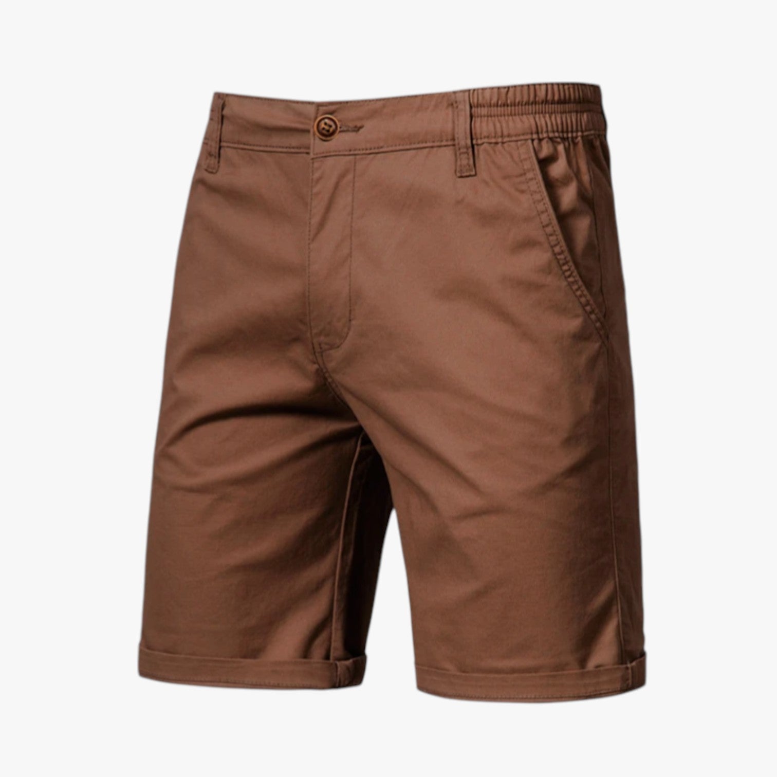 Pantaloncini da uomo in cotone elasticizzato: comfort per il relax - Marrone - comfort cotone elasticizzato Herren Shorts komfortable Shorts pantaloncini pantaloncini uomo relax shorts shorts for men Summer shorts uomo - Concept Palermo