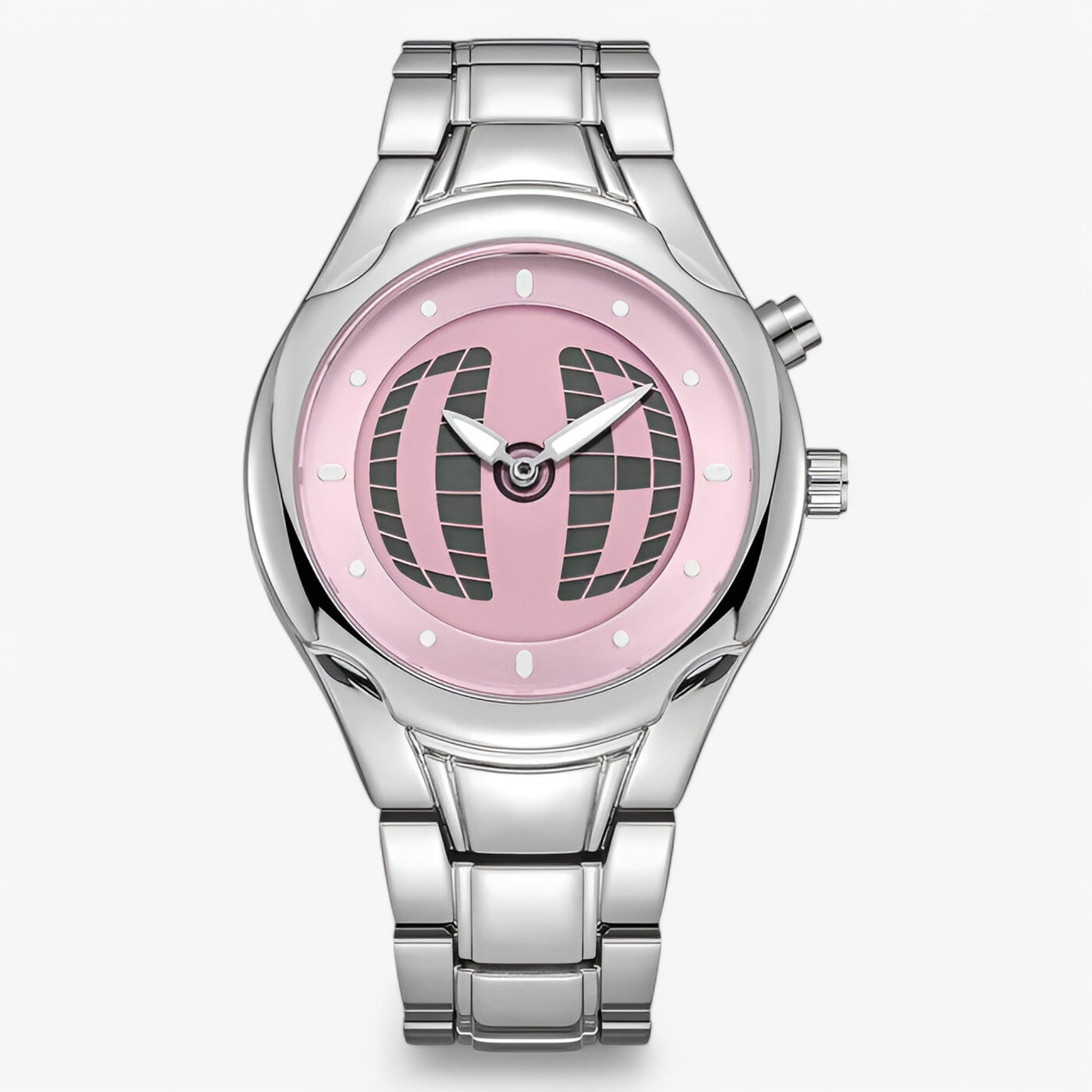 Orologio Uomo Retrò in Acciaio Inossidabile Argento - Stile Vintage Elegante - Rosa - accessoires acciaio horloges inossidabile orologio orologio retr retr uomo watches - Concept Palermo