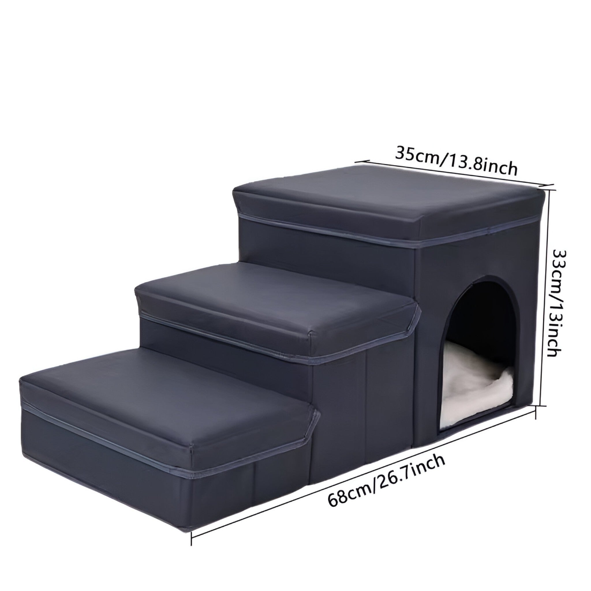 Scala Pieghevole per Cani con Spazio di Archiviazione Uomo - - archiviazione cani pets & supplies pieghevole scala scala pieghevole spazio uomo - Concept Palermo