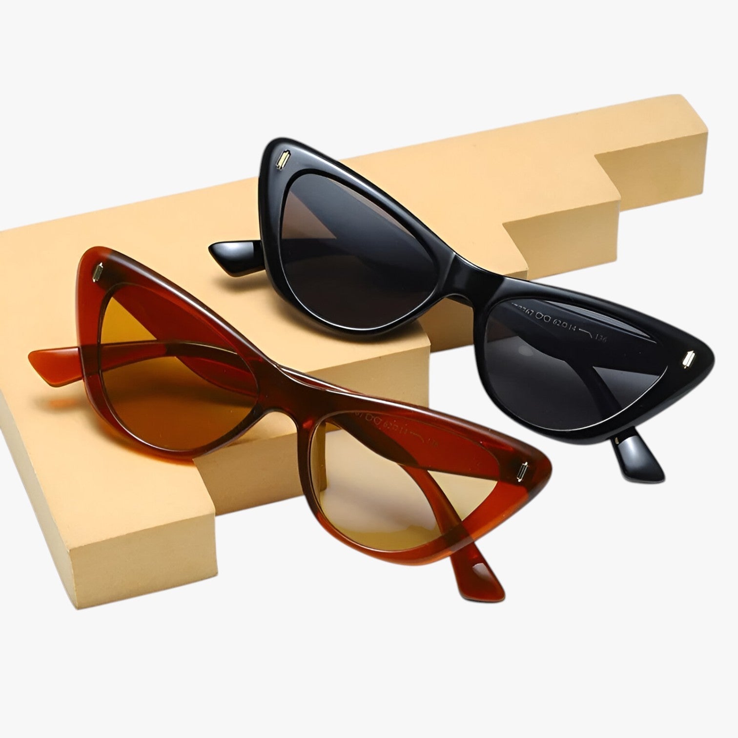 Vintage Chic - Occhiali da sole Cat-Eye Ovali per protezione UV - - chic Fashion Sunglasses occhiali ovali polarized sunglasses women protezione sole sunglasses vintage vintage chic - Concept Palermo
