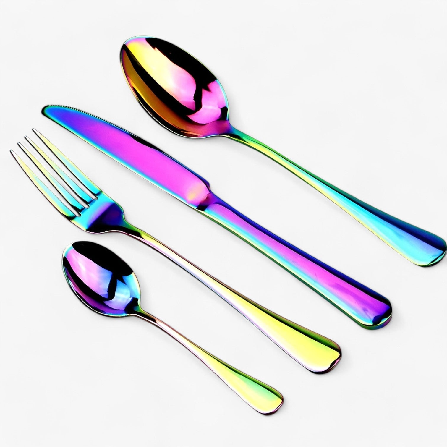 Set di Posate da 24 Pezzi - Sostenibile Utensili in Acciaio Inossidabile - - acciaio inossidabile Kitchen kitchen & dining kitchen accessory kitchen tools kitchen utensil pezzi posate posate pezzi sostenibile utensili - Concept Palermo