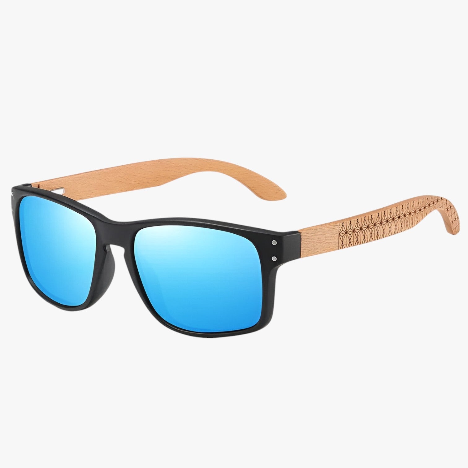 Midnite Star Occhiali da sole in legno – Protezione UV per uomini - Blu - legno mens sunglasses midnite midnite star occhiali protezione sole star sunglasses - Concept Palermo