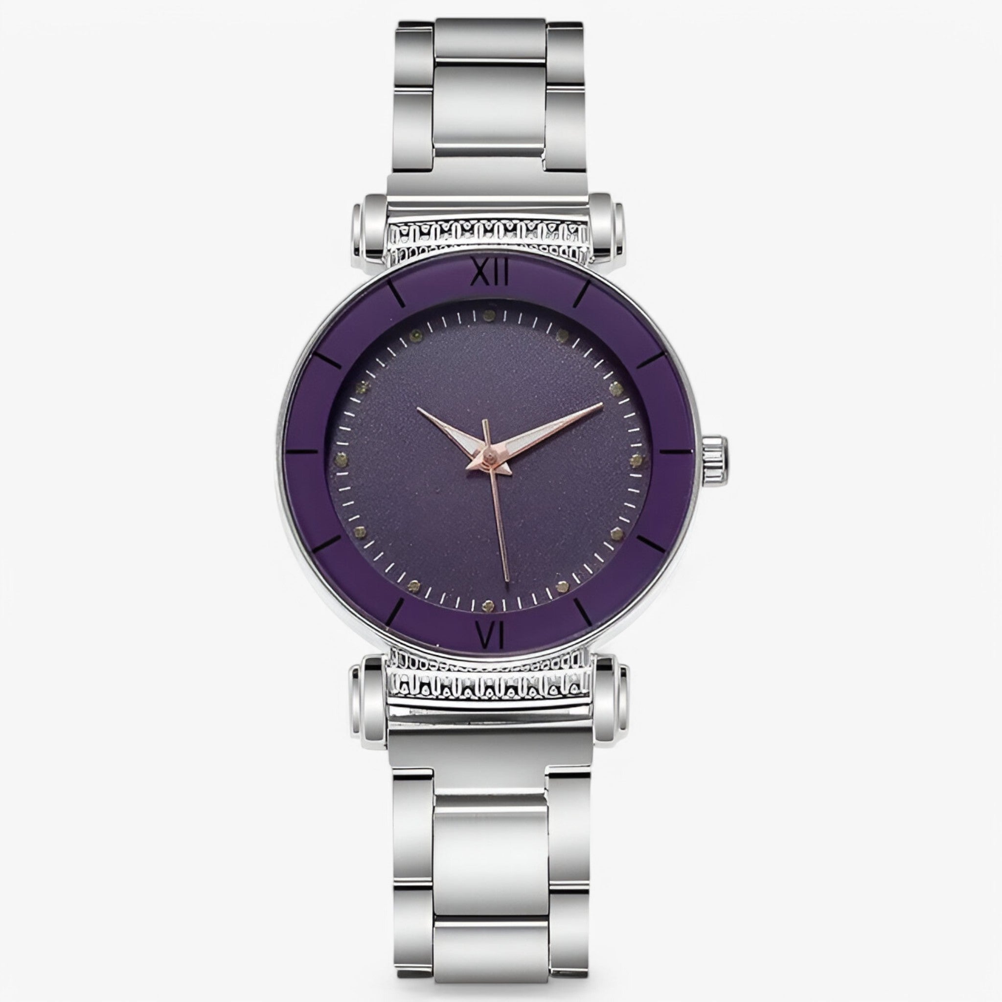 Orologio in acciaio dorato - Viola - acciaio female watch orologio orologio acciaio watch for women watches - Concept Palermo