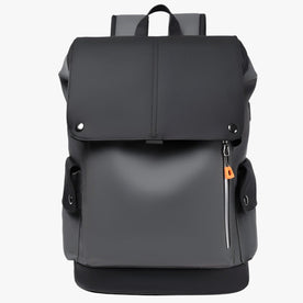 Zaino Uomo Impermeabile per Laptop con Porta USB, Antifurto, Lavoro, Viaggio - Grigio scuro - Backpacks Bags carica impermeabile laptop Linen Men mens bag uomo zaino zaino laptop - Concept Palermo