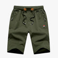 Pantalones cortos de verano slim-fit para hombre: estilo casual y comodidad de playa en piel